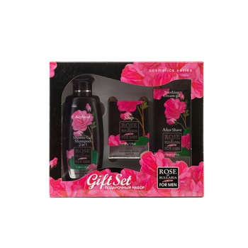 Set Cadou Barbati Rose Of Bulgaria Gel de Dus/Sampon 2 in 1 100ml; Sapun 50gr; After Shave 30ml Set Cadou Barbati Rose Of Bulgaria Gel de Dus/Sampon 2 in 1 100ml; Sapun 50gr; After Shave 30ml