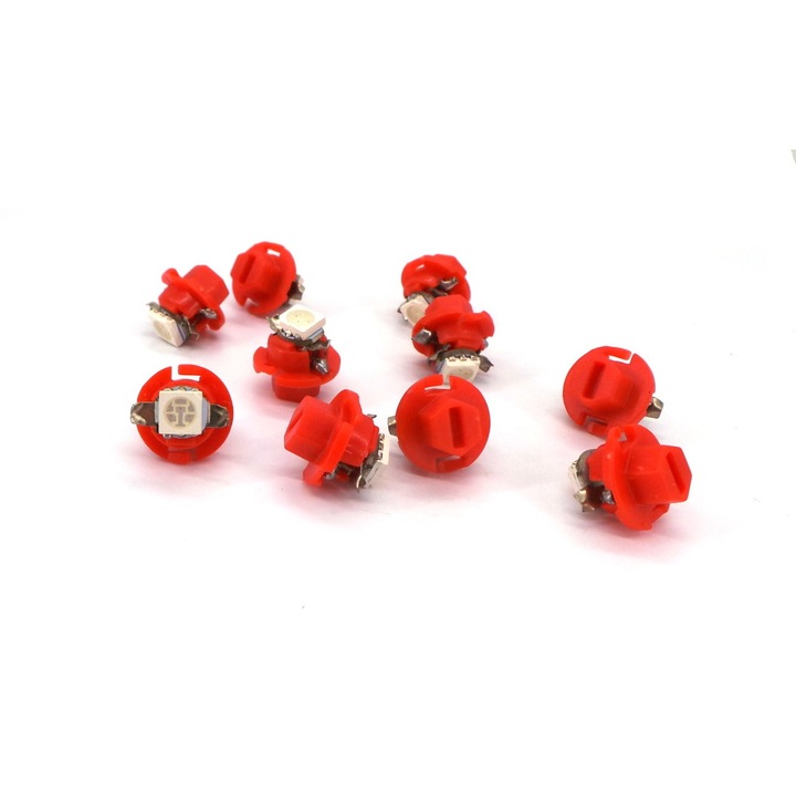 LED крушка motoLEDy, B8.3, 12 V, 20 lm, Червен