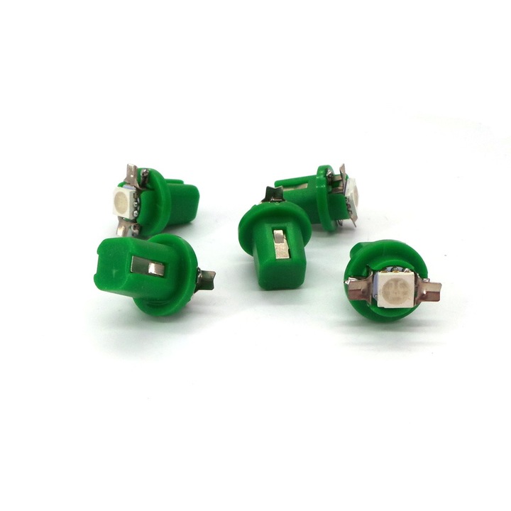 LED крушка MotoLEDy, B8.4, 12 V, 0.25 W, Зелен
