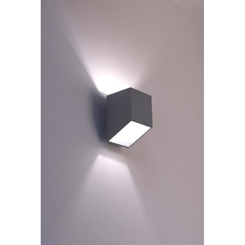 Aplica de perete Lampex Rubik, 1 x 40W, Gri