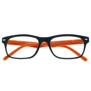 Ochelari de citit, Zippo, dioptrie +1 Negru/Portocaliu Ochelari de citit, Zippo, dioptrie +1 Negru/Portocaliu