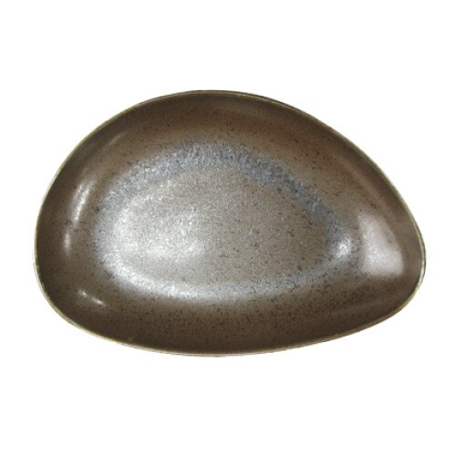 Platou portelan oval adanc ANTIQUE BLACK 30cm