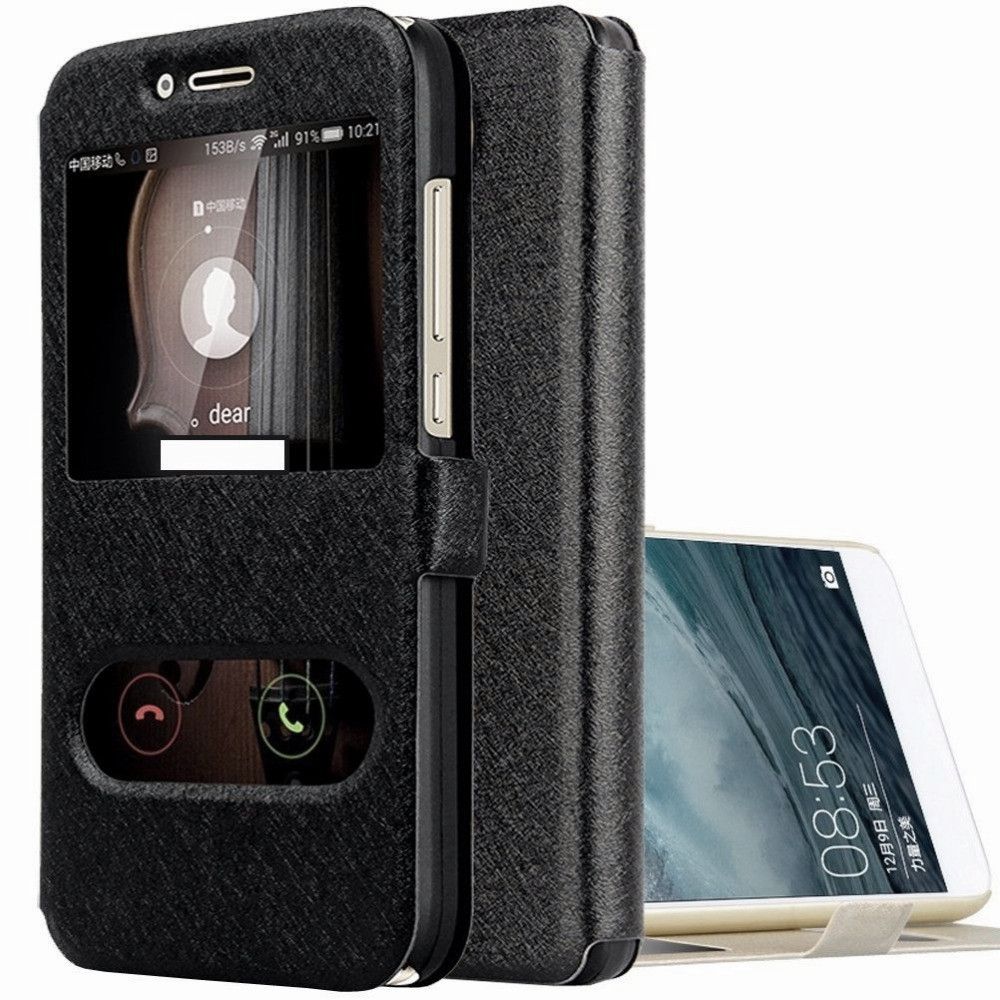Husa flipcover smart view huawei g520 black originala
