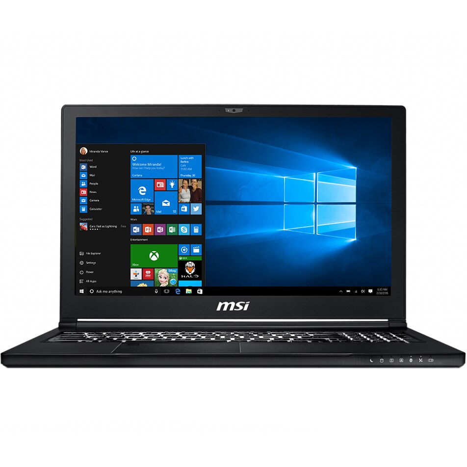 Laptop MSI WS63 8SL(vPro) cu procesor cu procesor Intel® Core™ i7