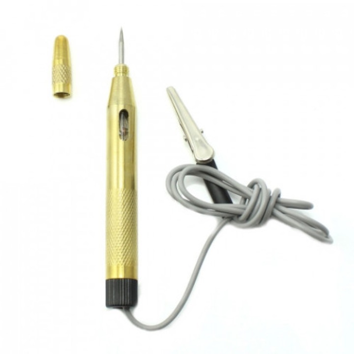 Tester de tensiune cu carcasa din cupru metalic 6 - 24V