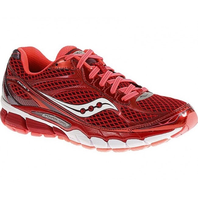 Pantofi alergare dama Saucony Ride 7, rosu