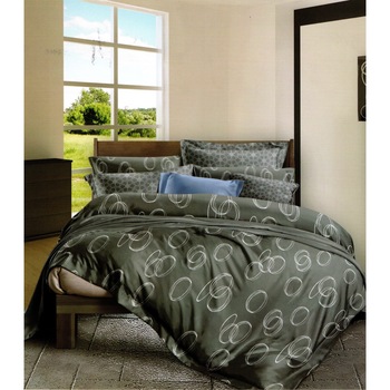 Lenjerie de pat pentru 2 persoane cu 6 piese din Bumbac - Finet F20-10 Lenjerie de pat pentru 2 persoane cu 6 piese din Bumbac - Finet F20-10