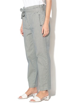 Pepe Jeans London, Pantaloni lejeri in dungi Sophia, albastru inchis/alb, 25 Pepe Jeans London, Pantaloni lejeri in dungi Sophia, albastru inchis/alb, 25