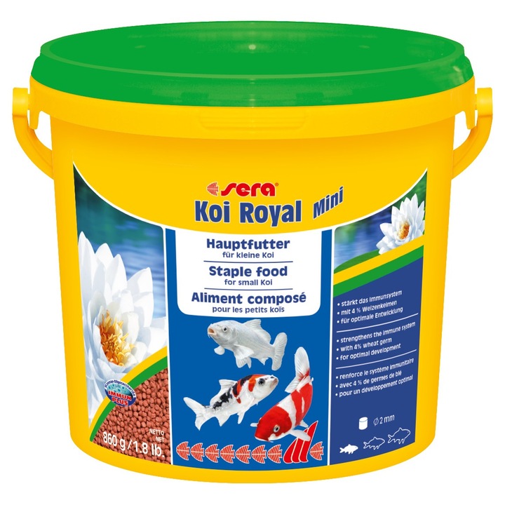Táplálék tavi halaknak - Sera Koi Royal mini, 3800 ml.
