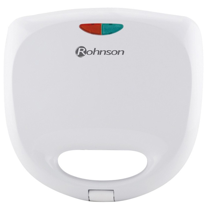 Sandwich maker Rohnson R261, 700W, Placi antiaderente, Alb