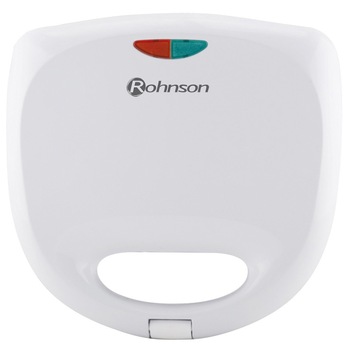 Sandwich maker Rohnson R261, 700W, Placi antiaderente, Alb Sandwich maker Rohnson R261, 700W, Placi antiaderente, Alb