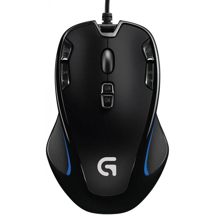 Мишка Gaming Logitech G300S, Черна/Синя