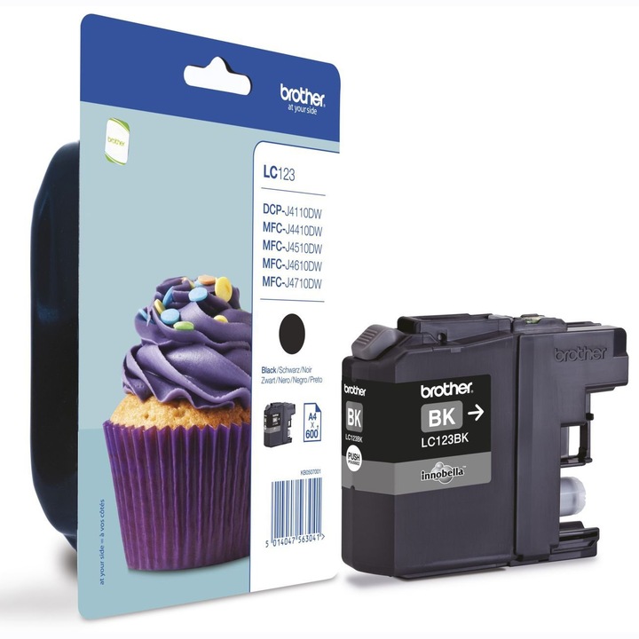 Мастило Brother LC123BK, Черно
