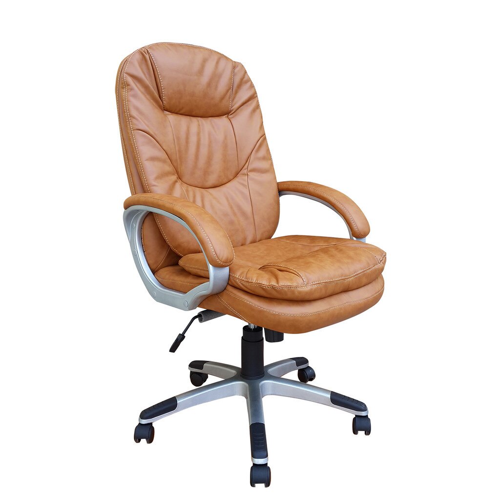 Scaun directorial DIRECTOR, Brun deschis piele ecologica