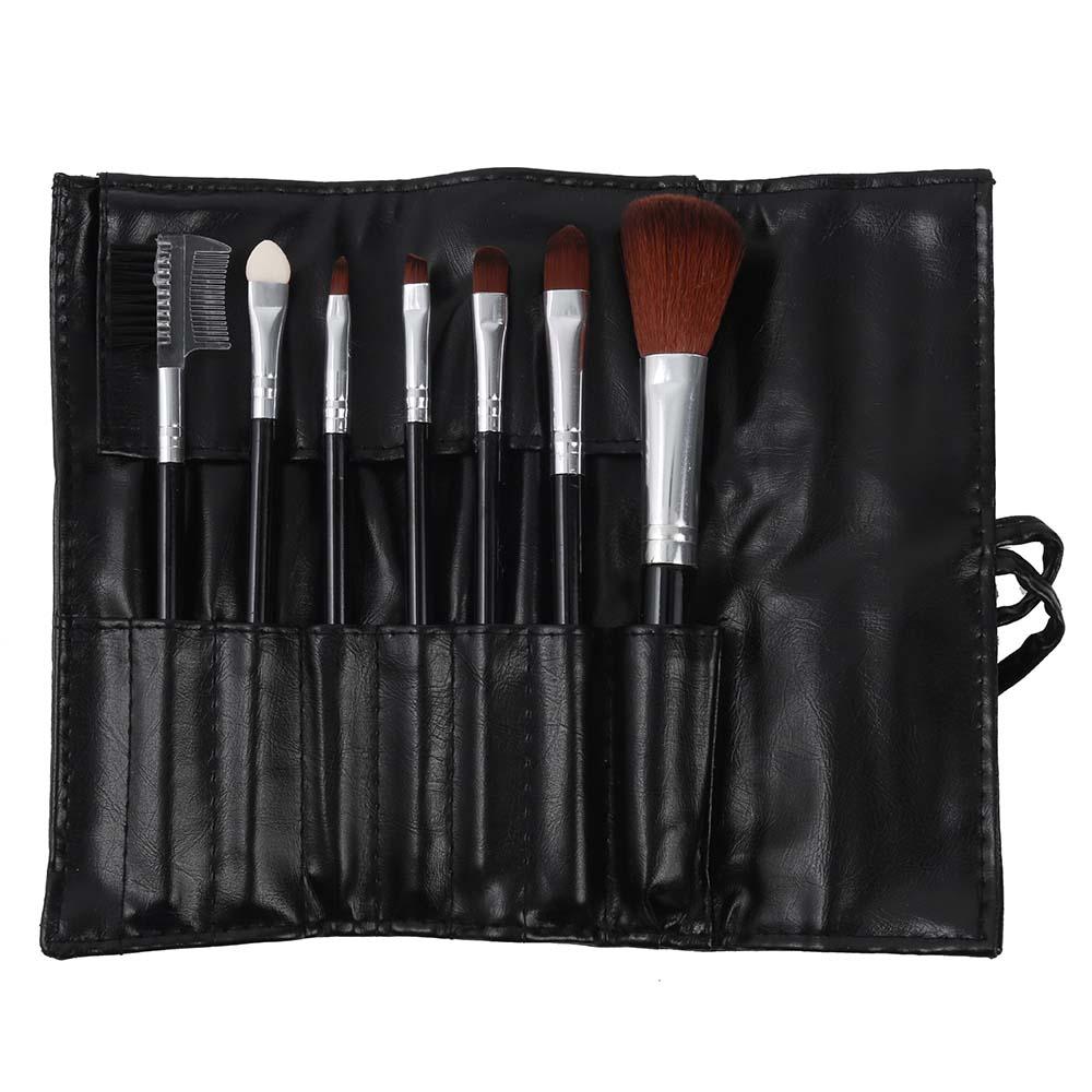 Set 7 Pensule Profesionale Luxury pentru Machiaj - Carbon Black