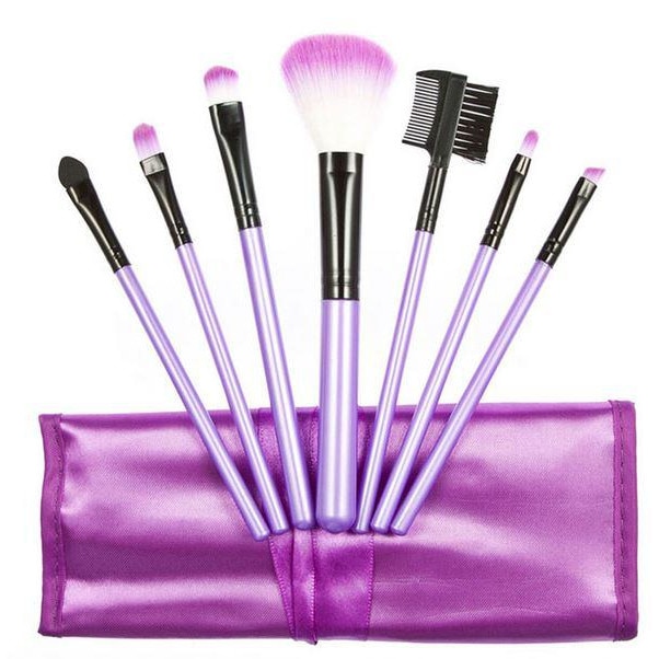 Set 7 Pensule Profesionale Luxury pentru Machiaj - Purple Addicted