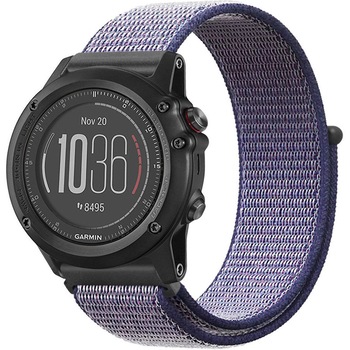 Curea ceas Smartwatch Garmin Fenix 3 / Fenix 5X, 26 mm iUni Soft Nylon Sport, Midnight Blue Curea ceas Smartwatch Garmin Fenix 3 / Fenix 5X, 26 mm iUni Soft Nylon Sport, Midnight Blue