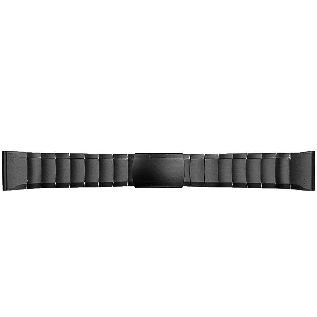 Curea ceas Smartwatch Garmin Fenix 5, 22 mm Otel inoxidabil iUni Black Link Bracelet