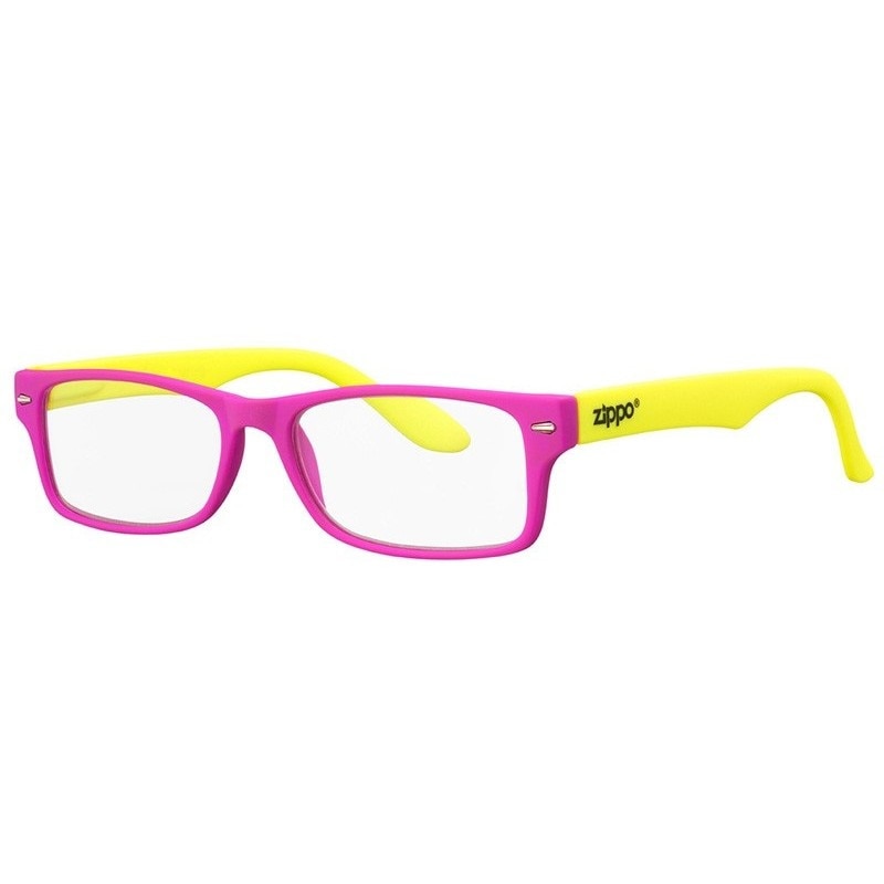 Ochelari de citit, Zippo, dioptrie +3 Fucsia/Galben