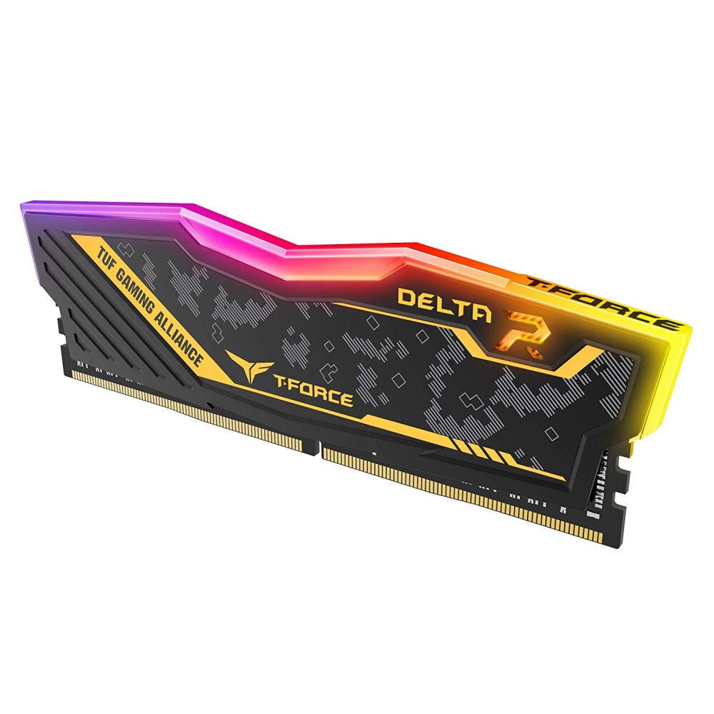 メモリー TEAMGROUP T-FORCE DELTA RGB DDR4 3200MHz DELTA RGB DDR4 DESKTOP MEMORY WHITE 64GB(2x32GB) 3200MHz CL16