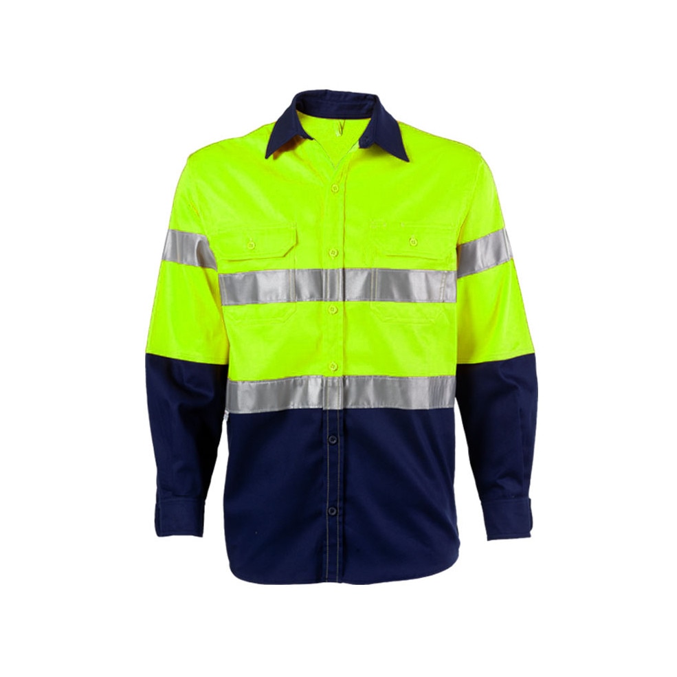 Jacheta de Lucru Profesionala Walker, Bleumarin/Verde, cu banda reflectorizanta, XL (52)