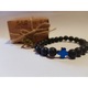 Bratara Roca Vulcanica Chakra Cruce Bleumarin Unisex