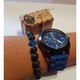 Bratara Roca Vulcanica Chakra Cruce Bleumarin Unisex