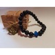 Bratara Roca Vulcanica Chakra Cruce Bleumarin Unisex