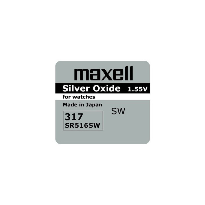 Maxell 317 (SR516, SR62) ezüst-oxid gombelem 1db