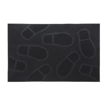 Covor intrare, iMK®, model cu pasi, cauciuc, negru, dreptunghiular, 60 x 40 cm Covor intrare, iMK®, model cu pasi, cauciuc, negru, dreptunghiular, 60 x 40 cm