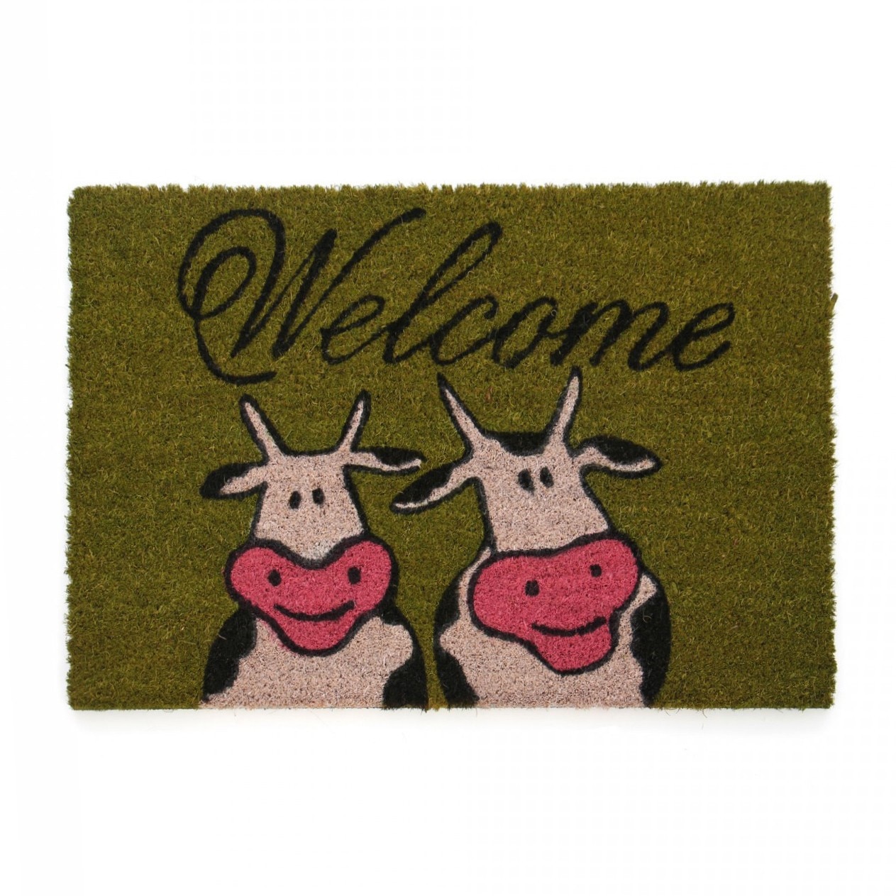 Covor intrare iMKⓇ fibre de cocos, 60 x 40 cm, verde