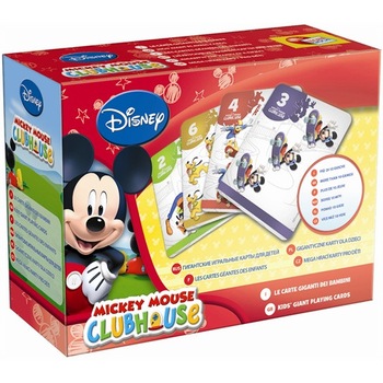 Joc pentru copii Lisciani, Carti de joc gigant cu peste 10 jocuri, Mickey Joc pentru copii Lisciani, Carti de joc gigant cu peste 10 jocuri, Mickey