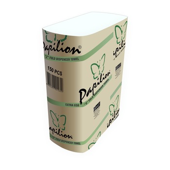 Prosoape de hartie pliate Z Papilion Extra Eco, 150 foi, 23 x 21 cm Prosoape de hartie pliate Z Papilion Extra Eco, 150 foi, 23 x 21 cm