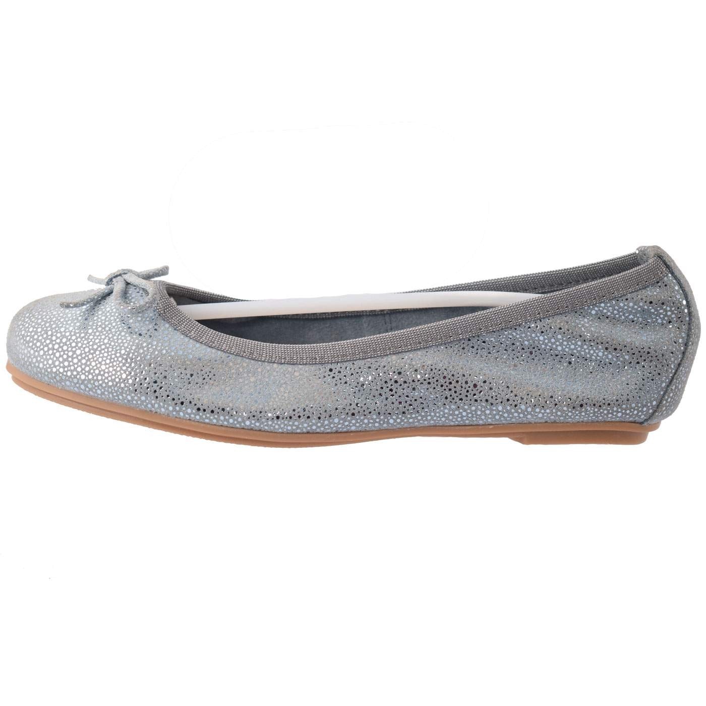 Balerini copii, din piele naturala, marca Marco Tozzi, 42403-07-08, albastru, 31