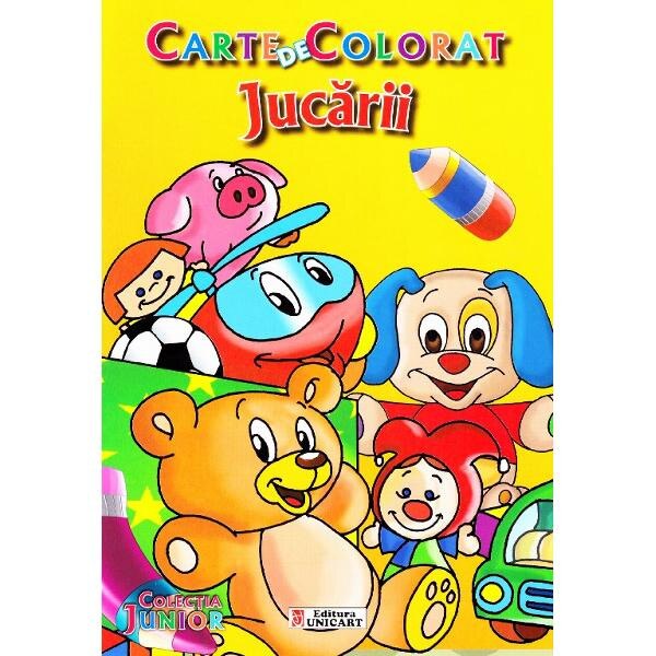 Jucarii - Carte de colorat