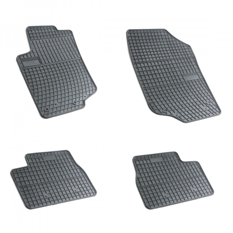Set 4 covorase/presuri din cauciuc negru antiaderent dedicate PEUGEOT 207 2006-2012