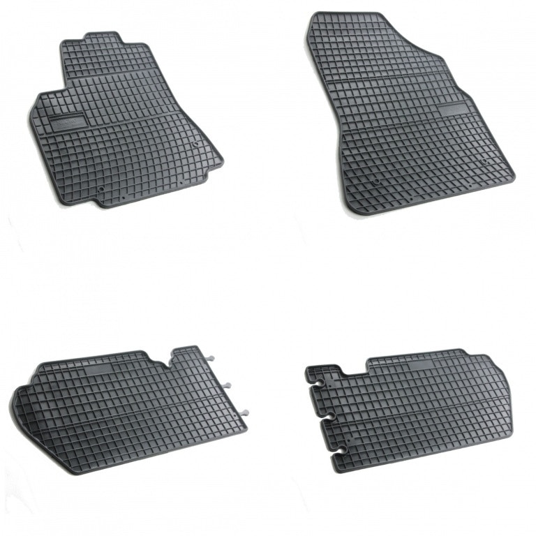 Set 4 covorase/presuri din cauciuc negru antiaderent dedicate PEUGEOT II PARTNER dupa anul 2008