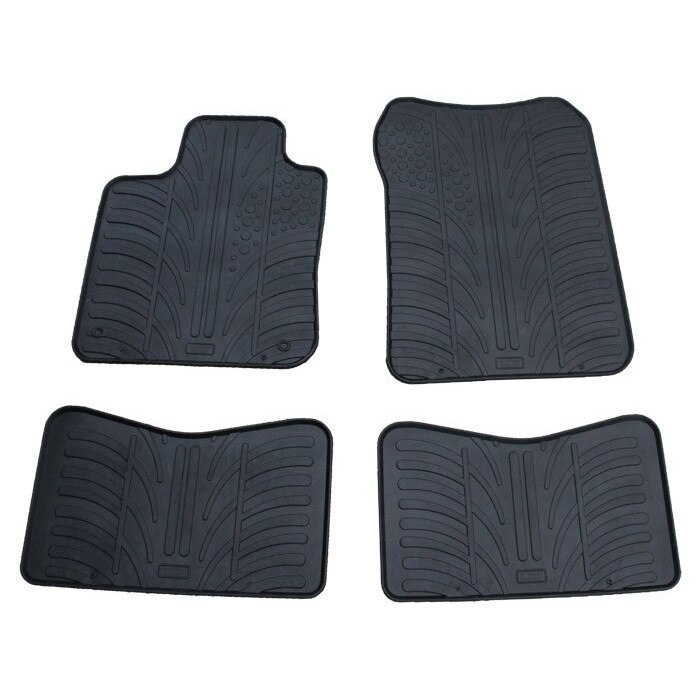 Set 4 covorase/presuri din cauciuc negru antiaderent dedicate RENAULT Twingo II 2007-2014