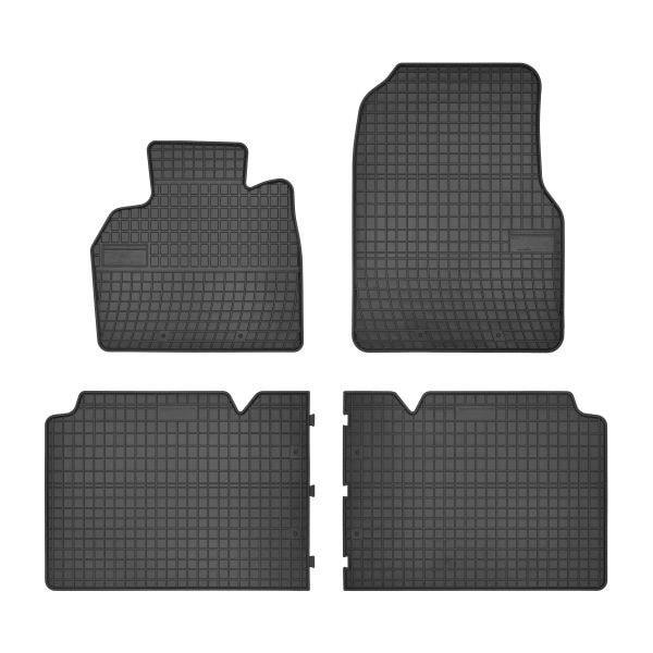 Set 4 covorase/presuri din cauciuc negru antiaderent dedicate RENAULT Espace IV 2002-2015