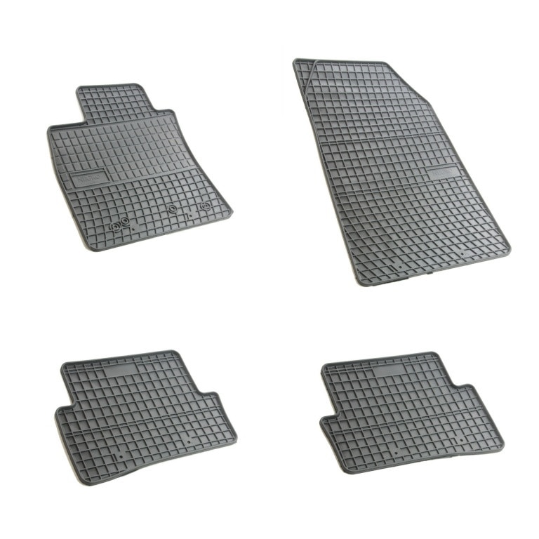 Set 4 covorase/presuri din cauciuc negru antiaderent dedicate SKODA OCTAVIA III dupa anul2012