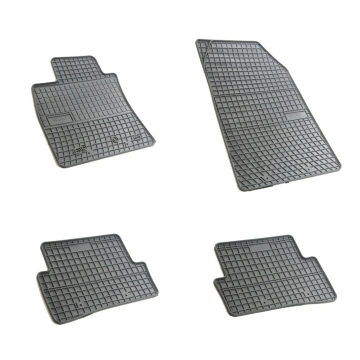 Set 4 covorase/presuri din cauciuc negru antiaderent dedicate SKODA OCTAVIA III dupa anul2012