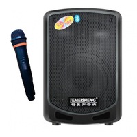 boxa cu statie activa tip troller cu bluetooth microfon wi-fi cititor stick card sd radio imagen 46_0_
0