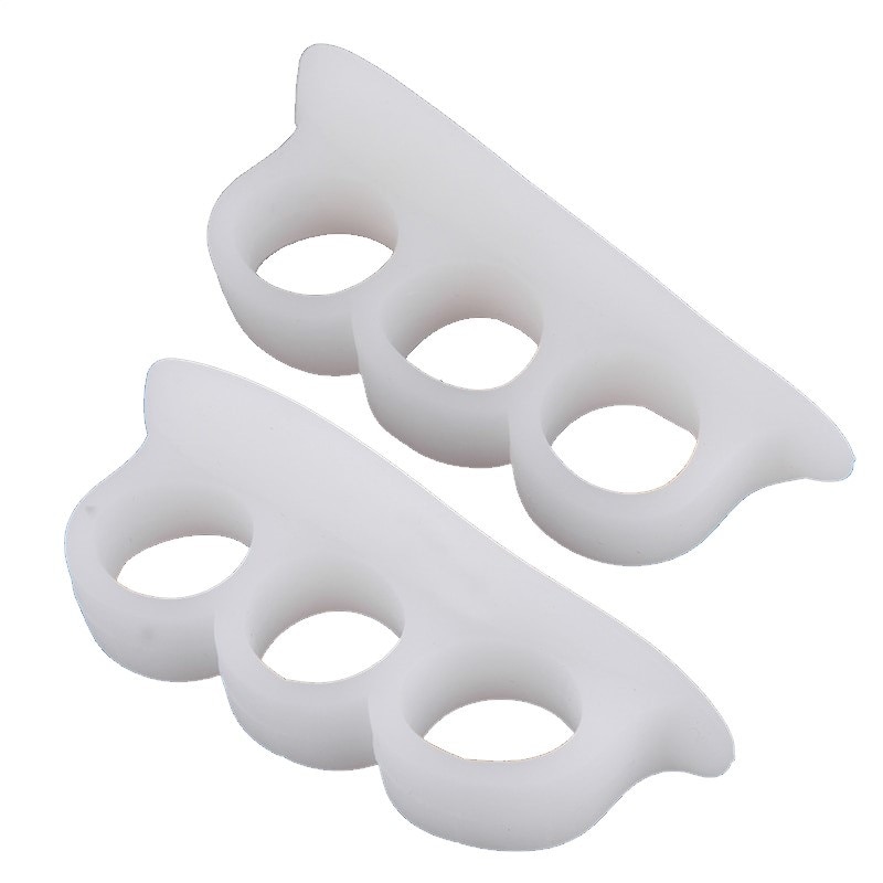 Set 2 Separatoare Degete, Silicon, Alb, Footmate