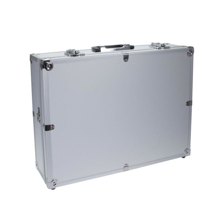 Dörr Aluminum Case 1 alukoffer előmetszett szivacsbetéttel, ezüst