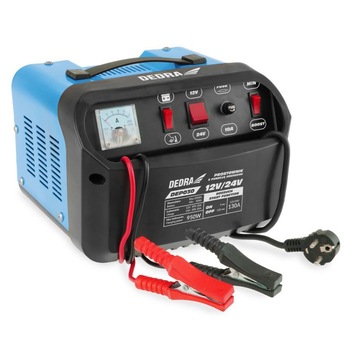 Redresor/ robot auto,incarcator baterie cu impuls functie de pornire12-24v,25-350Ah,Dedra DEP030 Redresor/ robot auto,incarcator baterie cu impuls functie de pornire12-24v,25-350Ah,Dedra DEP030