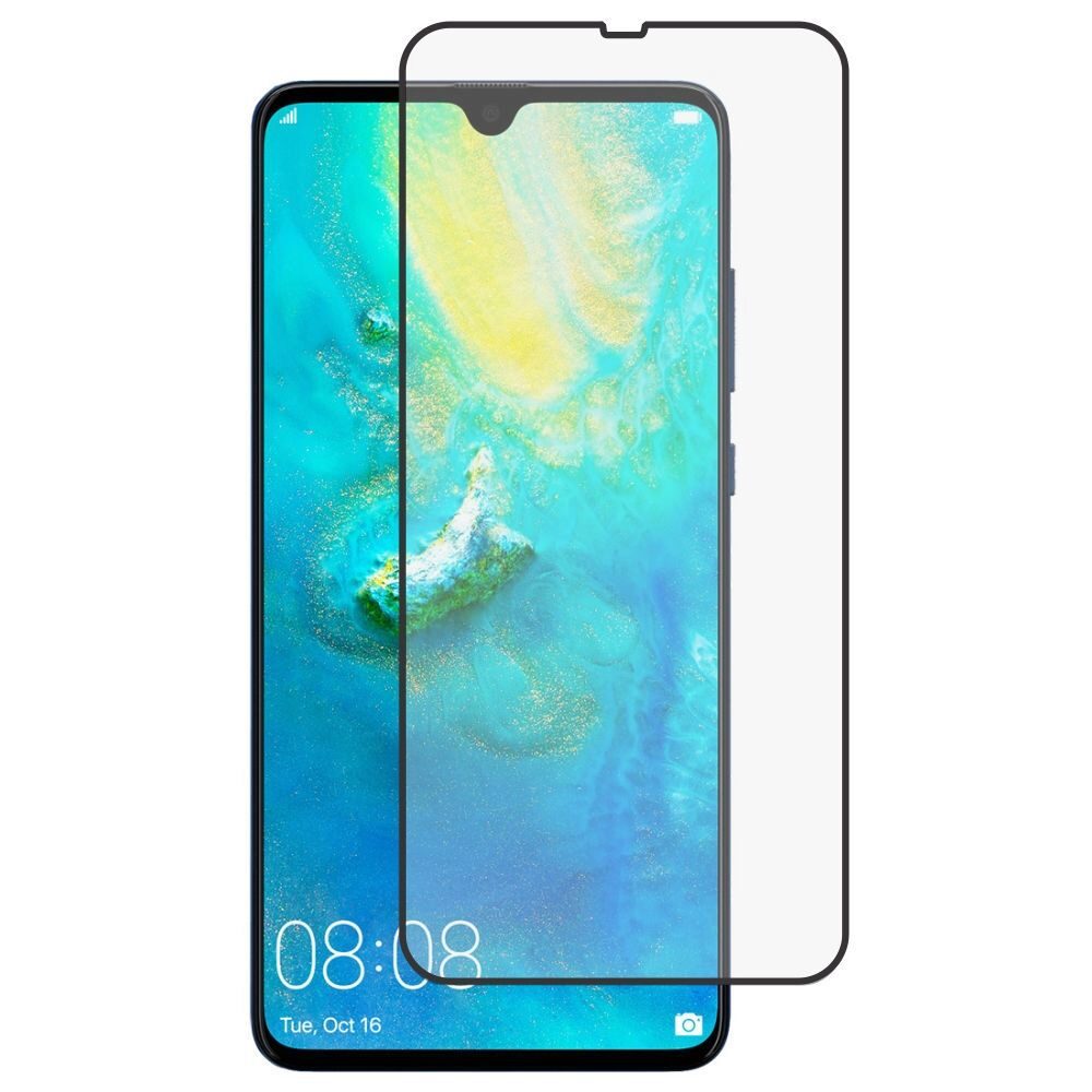 Folie Sticla X-one Corning Glass pentru Huawei Mate 20, 3D, Full Cover, Full Glue, Negru