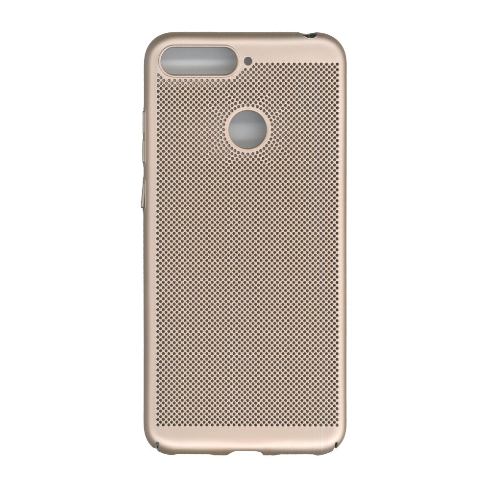 Husa de protectie spate, EuroCell Air, cu perforatii pentru Huawei Y6 2018, auriu