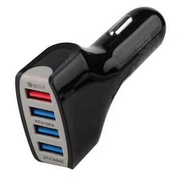 Incarcator auto Qualcomm Quick Charge 3.0, cu 4 porturi USB Incarcator auto Qualcomm Quick Charge 3.0, cu 4 porturi USB
