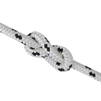 Franghie barca vidaXL, Poliester, 10 mm x 50 m, Alb Franghie barca vidaXL, Poliester, 10 mm x 50 m, Alb