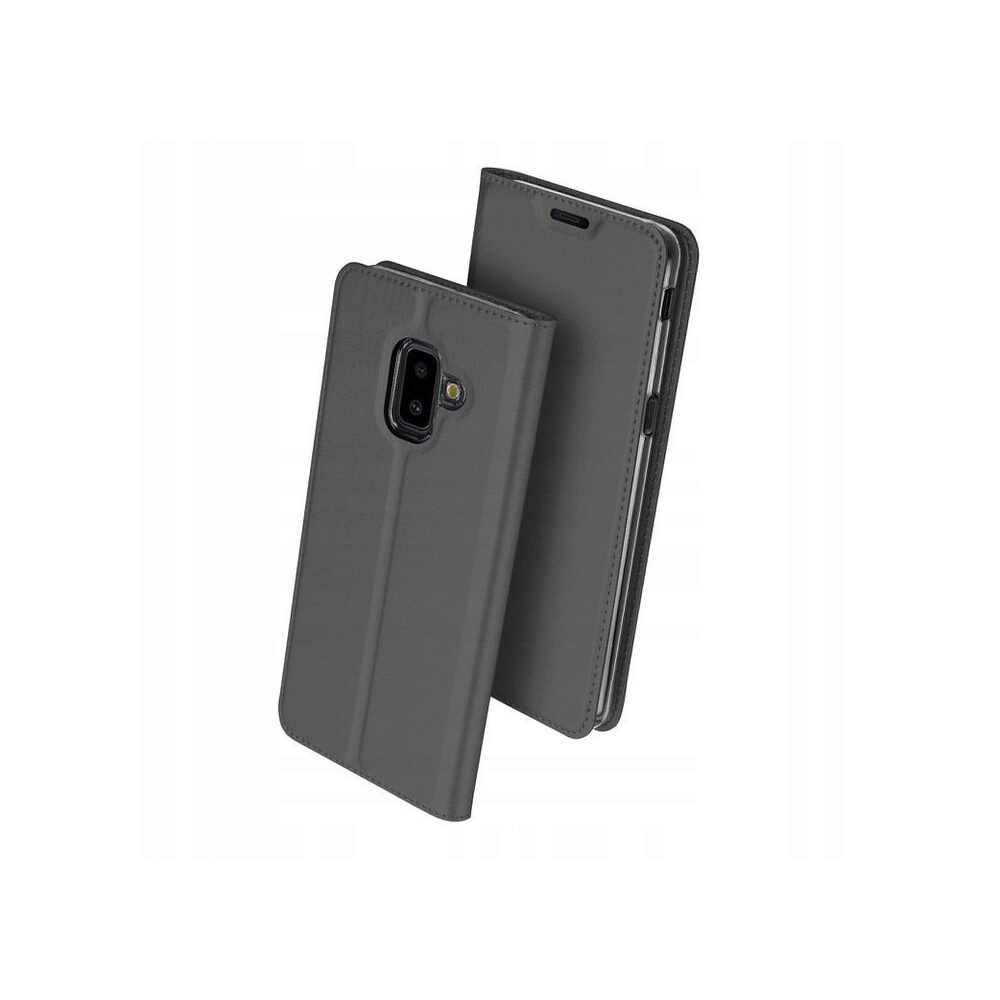 Husa Carte Dux Ducis Anti Amprenta pentru Samsung Galaxy J6+ Plus, Gri